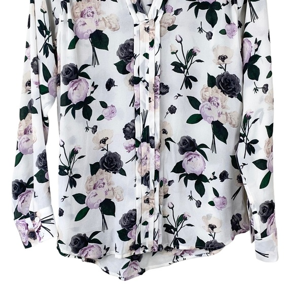 Equipment Liana Floral Silk Blouse Size L - Picture 7 of 10